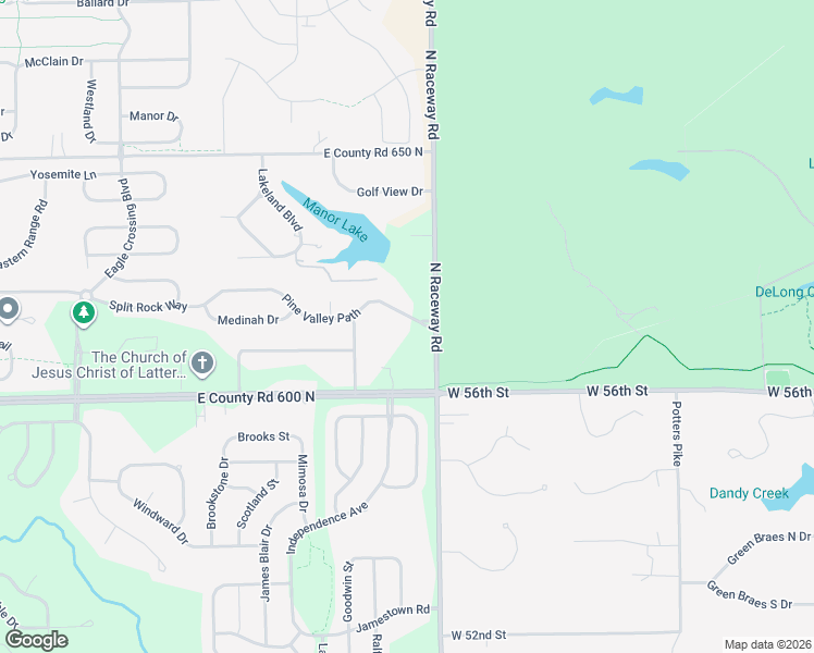 map of restaurants, bars, coffee shops, grocery stores, and more near 10947 Pine Valley Path in Indianapolis