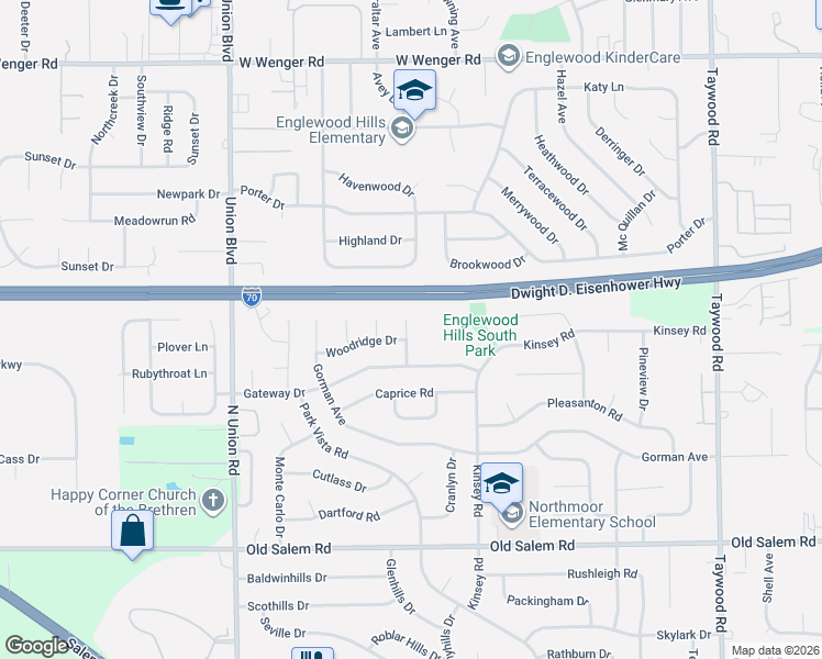 map of restaurants, bars, coffee shops, grocery stores, and more near 4307 Forestview Court in Englewood