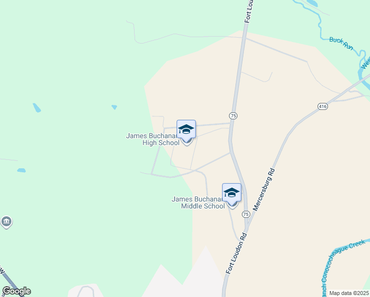 map of restaurants, bars, coffee shops, grocery stores, and more near 4773 Fort Loudon Road in Mercersburg