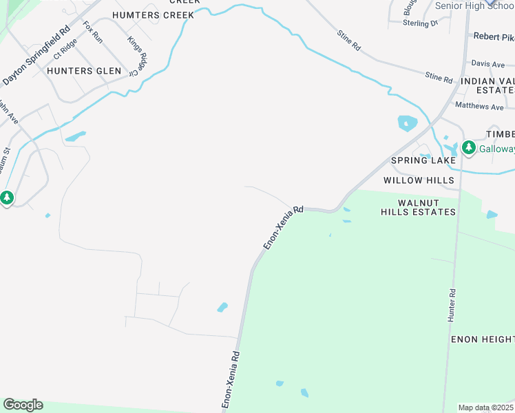 map of restaurants, bars, coffee shops, grocery stores, and more near 5477 Enon-Xenia Road in Fairborn