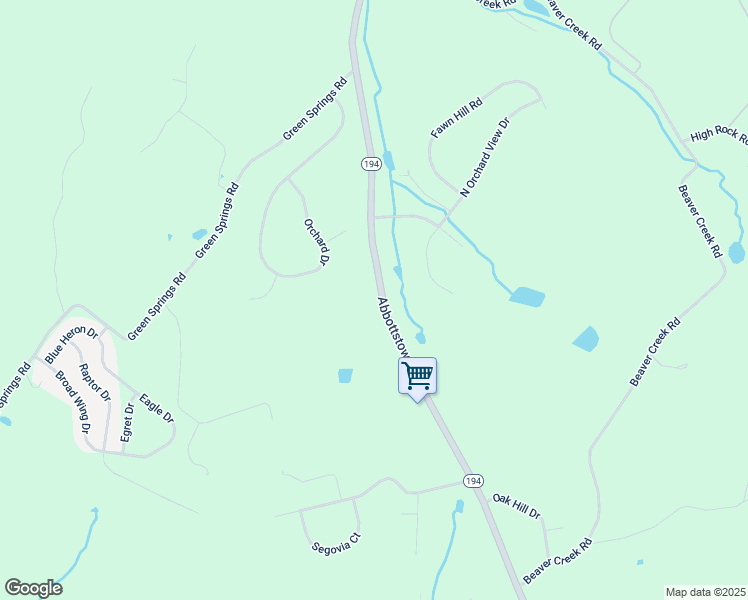 map of restaurants, bars, coffee shops, grocery stores, and more near 1271 Abbottstown Pike in Hanover