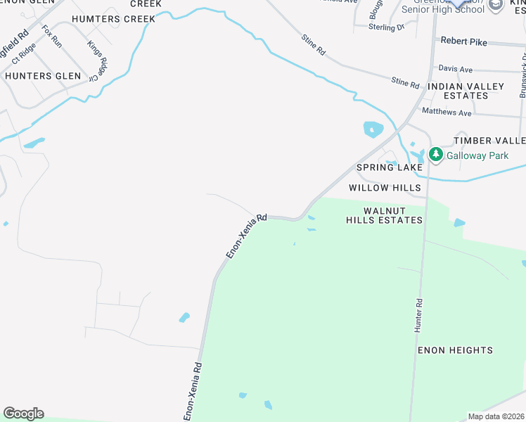 map of restaurants, bars, coffee shops, grocery stores, and more near 5243-5377 Enon Xenia Pike in Fairborn