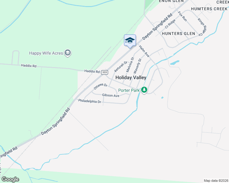 map of restaurants, bars, coffee shops, grocery stores, and more near 5240 Ottawa Drive in Fairborn