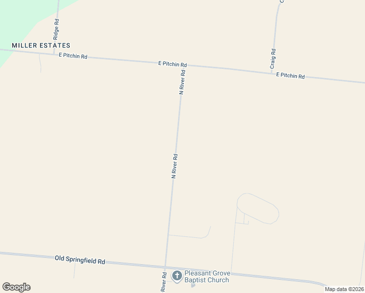 map of restaurants, bars, coffee shops, grocery stores, and more near 4121-4417 North River Road in Springfield