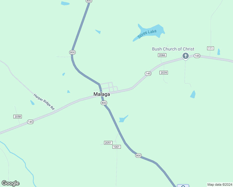 map of restaurants, bars, coffee shops, grocery stores, and more near 50888 Ohio 145 in Malaga