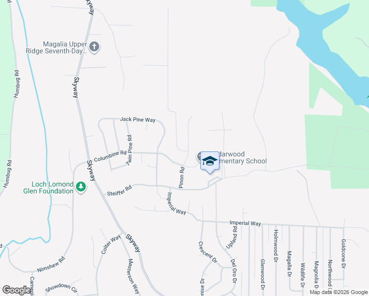 map of restaurants, bars, coffee shops, grocery stores, and more near 15042 Torey Pine Road in Magalia