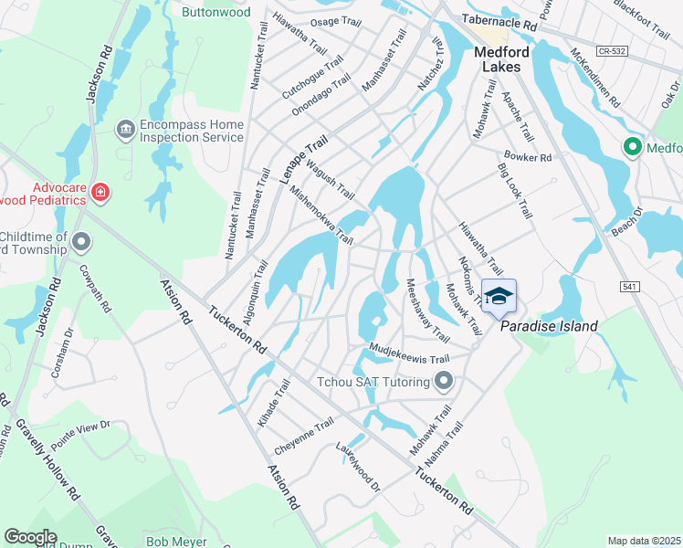 map of restaurants, bars, coffee shops, grocery stores, and more near 136 Kihade Trail in Medford