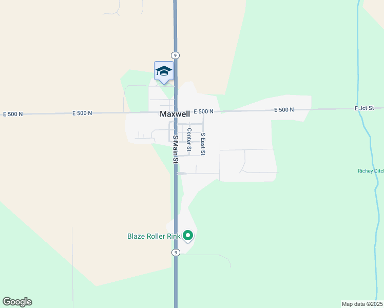 map of restaurants, bars, coffee shops, grocery stores, and more near 209 Center Street in Greenfield