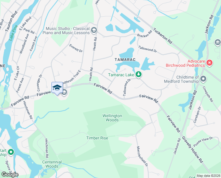 map of restaurants, bars, coffee shops, grocery stores, and more near 500 Fairview Road in Medford