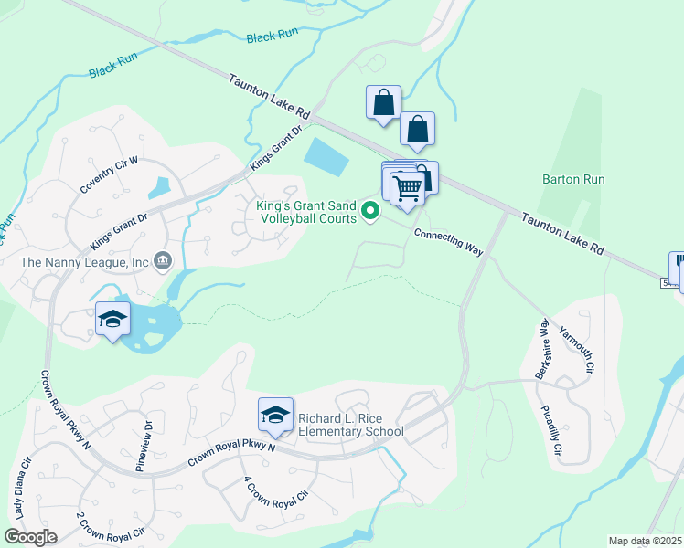 map of restaurants, bars, coffee shops, grocery stores, and more near 46 Grand Banks Circle in Evesham