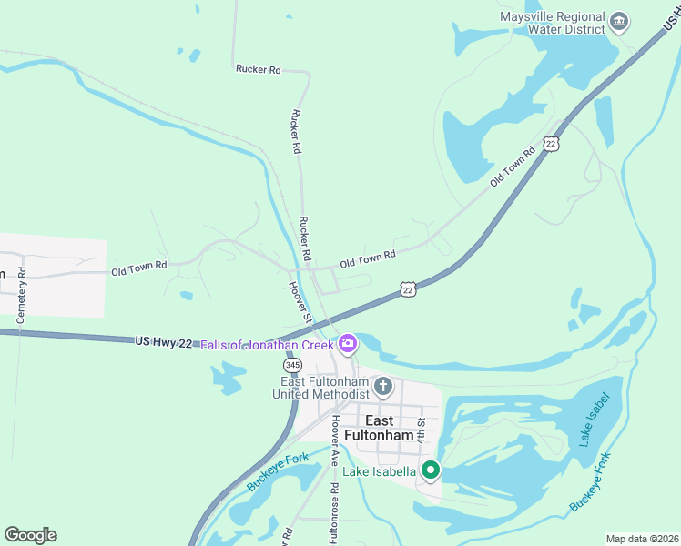 map of restaurants, bars, coffee shops, grocery stores, and more near 6920 Circle Drive in East Fultonham