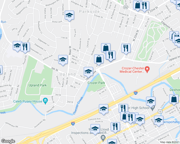 map of restaurants, bars, coffee shops, grocery stores, and more near 3 Henvis Place in Brookhaven