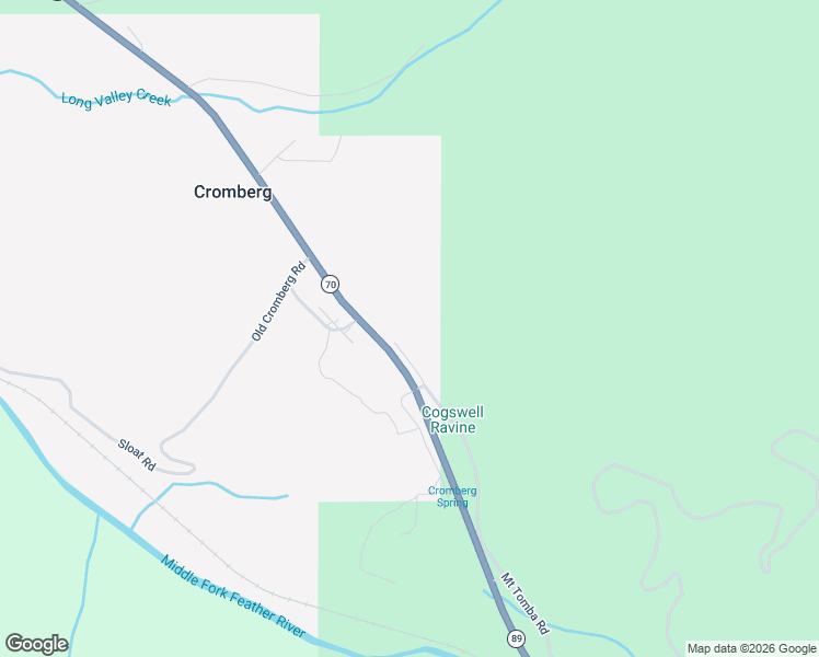 map of restaurants, bars, coffee shops, grocery stores, and more near 60217 California 70 in Cromberg