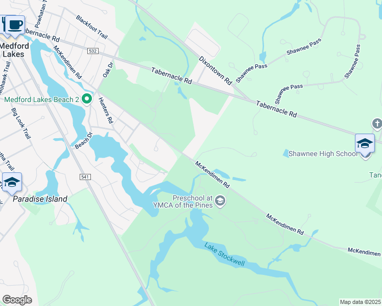 map of restaurants, bars, coffee shops, grocery stores, and more near 3 Woodsfield Court in Medford