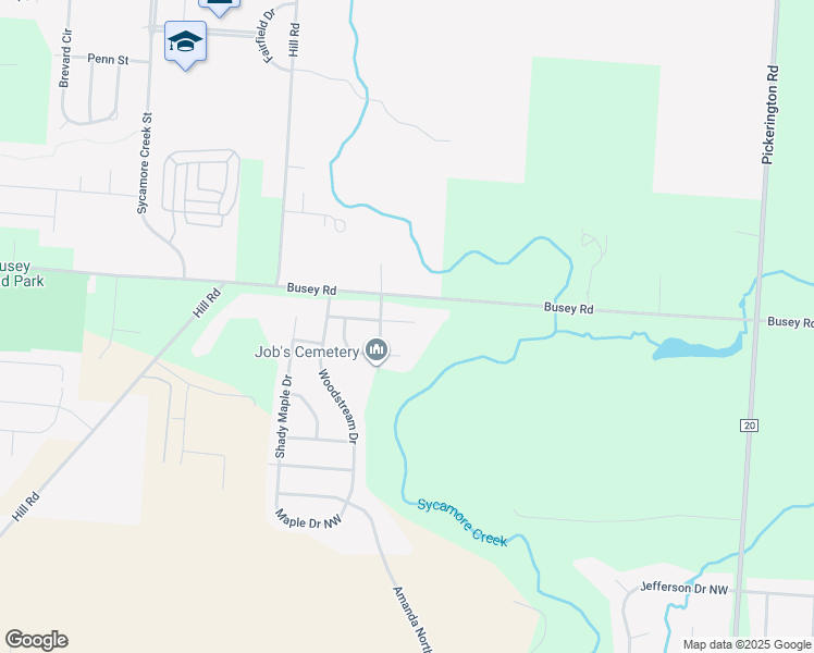 map of restaurants, bars, coffee shops, grocery stores, and more near 8766 Riverside Place in Canal Winchester