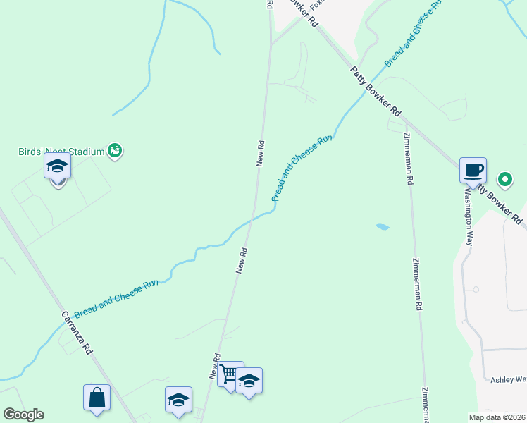 map of restaurants, bars, coffee shops, grocery stores, and more near 86 New Road in Tabernacle