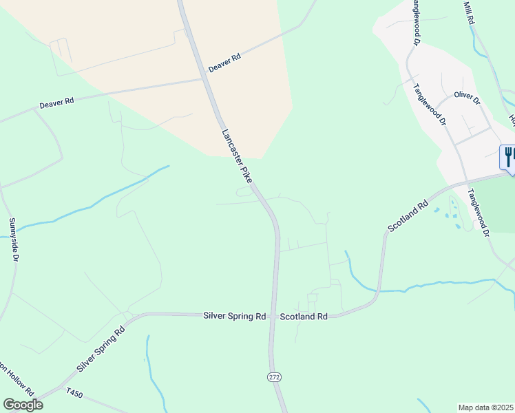 map of restaurants, bars, coffee shops, grocery stores, and more near 1146 Lancaster Pike in Drumore