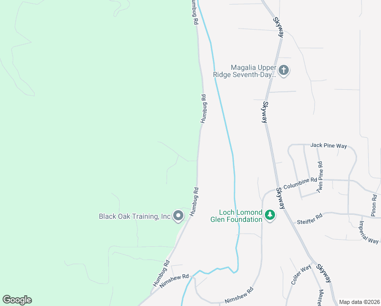 map of restaurants, bars, coffee shops, grocery stores, and more near 6177 Tom's Trail in Magalia