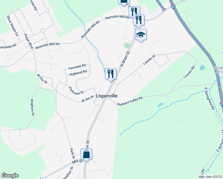 map of restaurants, bars, coffee shops, grocery stores, and more near 15 North Main Street in Manchester