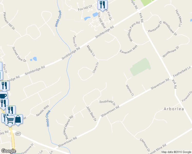 map of restaurants, bars, coffee shops, grocery stores, and more near 8 Cherry Circle in Glen Mills