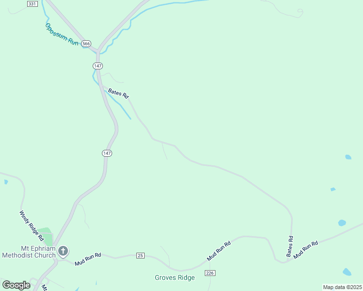 map of restaurants, bars, coffee shops, grocery stores, and more near 23120 Bates Road in Sarahsville