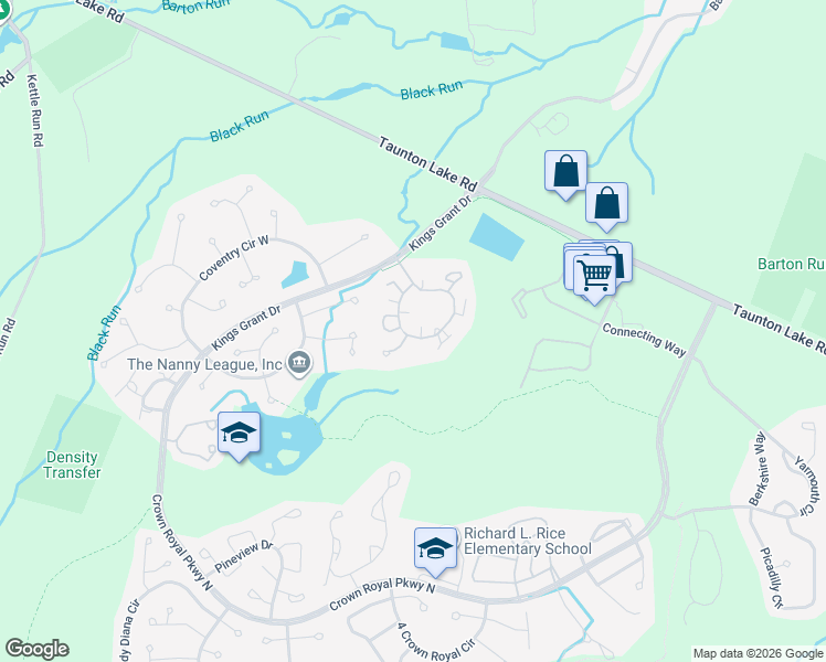 map of restaurants, bars, coffee shops, grocery stores, and more near 346 Woodlake Drive in Evesham