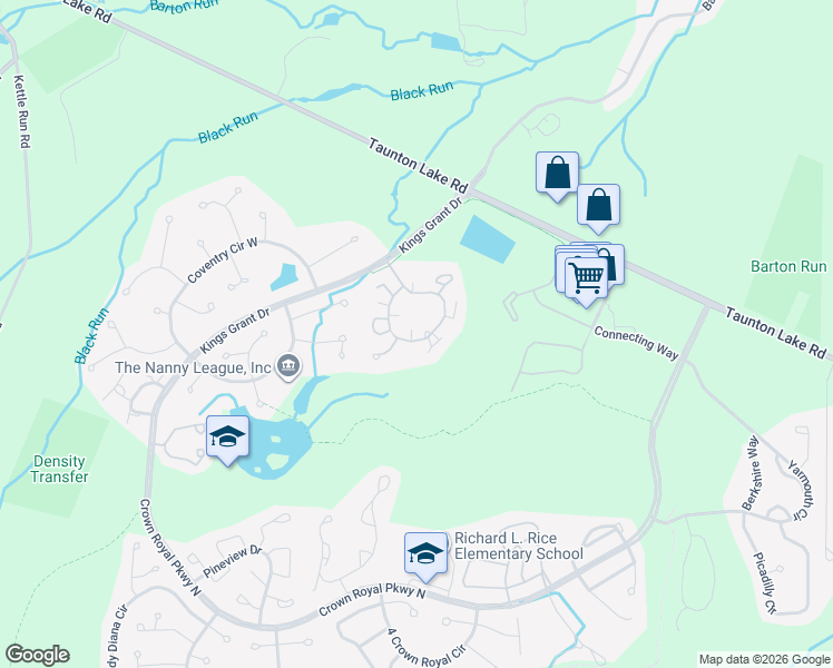 map of restaurants, bars, coffee shops, grocery stores, and more near 346 Woodlake Drive in Evesham
