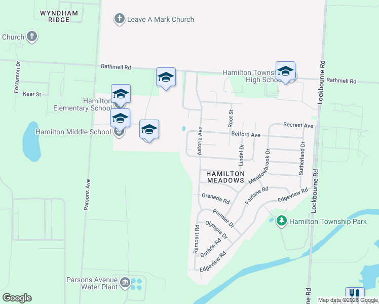 map of restaurants, bars, coffee shops, grocery stores, and more near 5066 Kenesaw Pl in Columbus