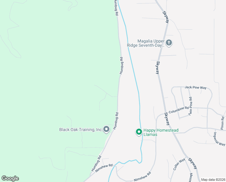 map of restaurants, bars, coffee shops, grocery stores, and more near 6177 Tom's Trail in Magalia
