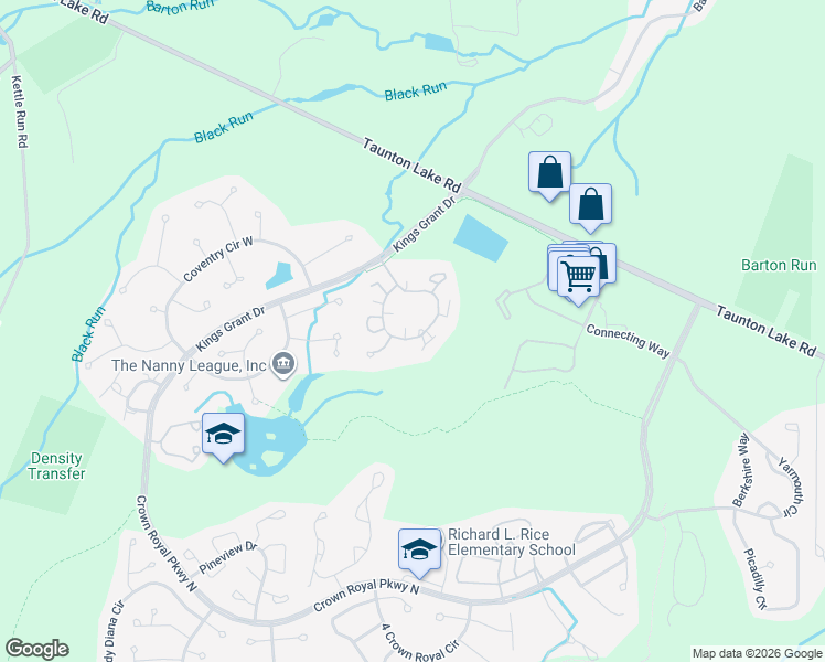 map of restaurants, bars, coffee shops, grocery stores, and more near 346 Woodlake Drive in Evesham