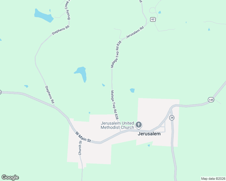 map of restaurants, bars, coffee shops, grocery stores, and more near 52564 Township Road 638 in Jerusalem
