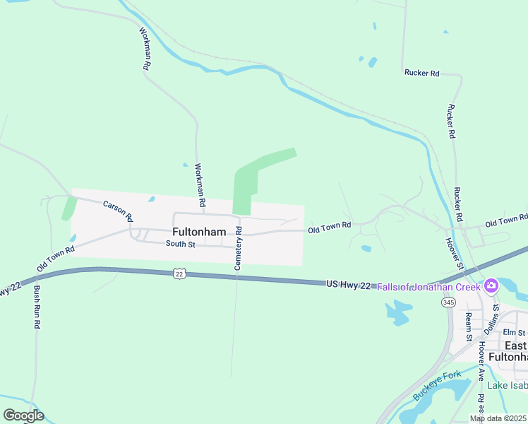 map of restaurants, bars, coffee shops, grocery stores, and more near 7745 North Street in Zanesville