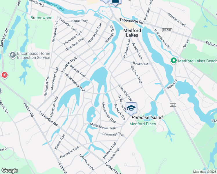 map of restaurants, bars, coffee shops, grocery stores, and more near 90 Mohawk Trail in Medford