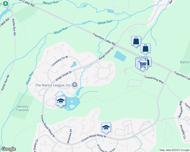 map of restaurants, bars, coffee shops, grocery stores, and more near 138 Woodlake Drive in Evesham