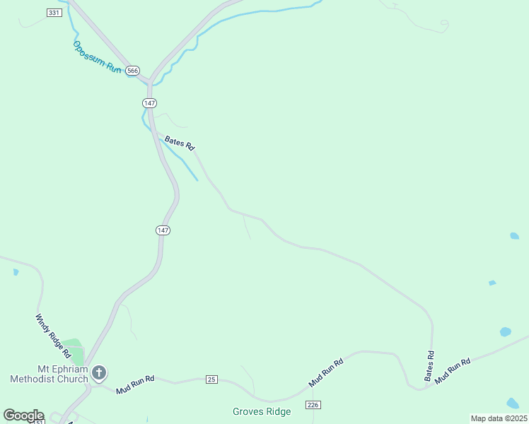 map of restaurants, bars, coffee shops, grocery stores, and more near 23120 Bates Road in Sarahsville