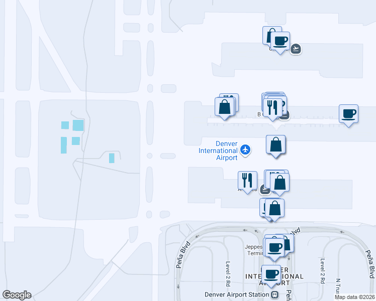 map of restaurants, bars, coffee shops, grocery stores, and more near 8800 Oak Hill St in Denver