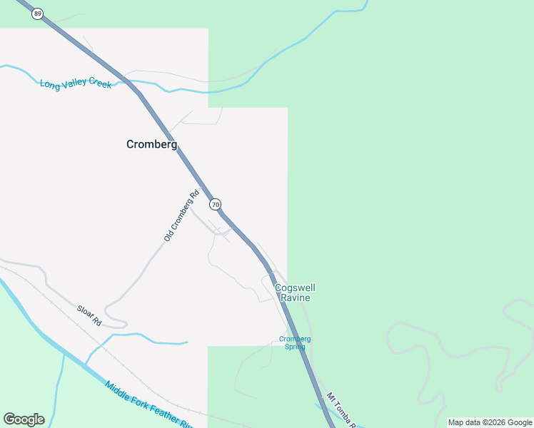 map of restaurants, bars, coffee shops, grocery stores, and more near 60217 California 70 in Cromberg