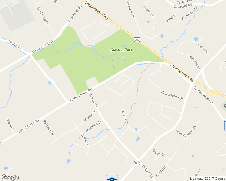map of restaurants, bars, coffee shops, grocery stores, and more near 3175 Woods Edge Drive in Garnet Valley