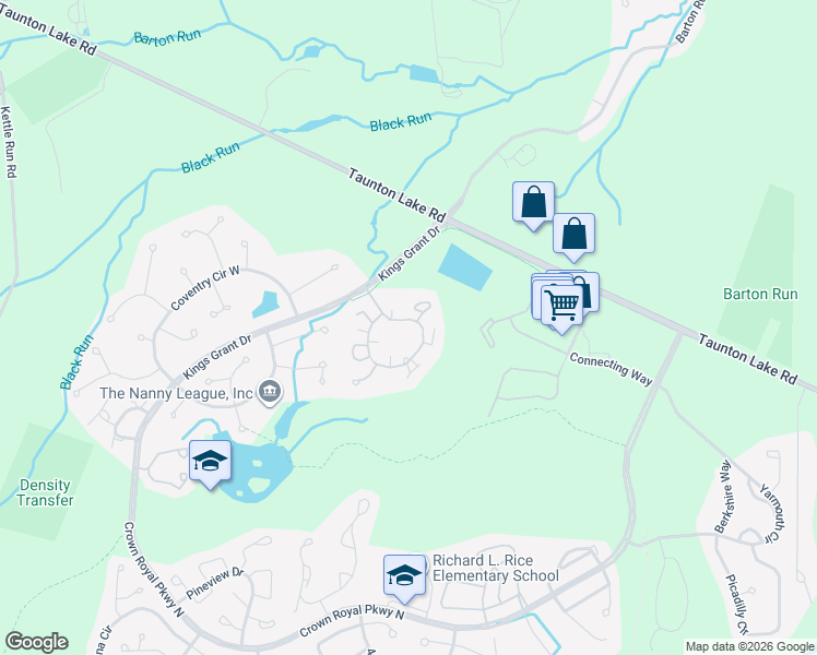 map of restaurants, bars, coffee shops, grocery stores, and more near 333 Woodlake Drive in Evesham Township