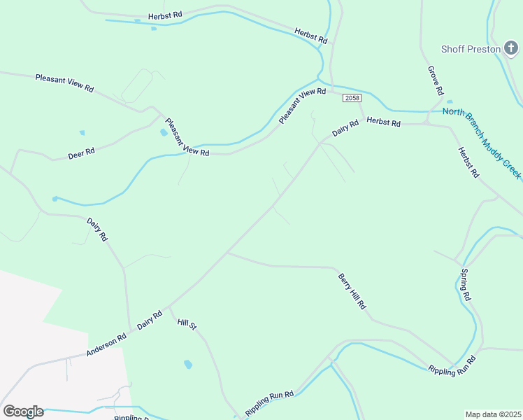 map of restaurants, bars, coffee shops, grocery stores, and more near 5922 Dairy Road in Red Lion