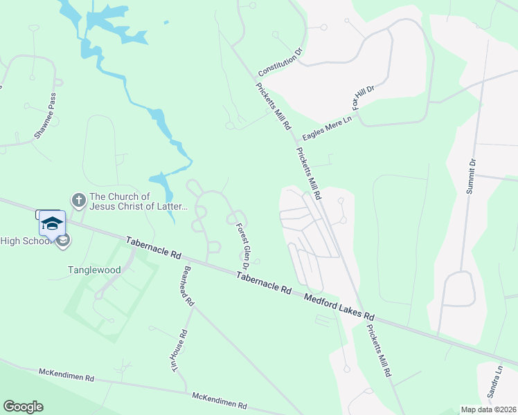 map of restaurants, bars, coffee shops, grocery stores, and more near 42 Mockingbird Way in Medford