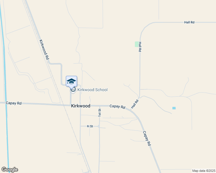 map of restaurants, bars, coffee shops, grocery stores, and more near Capay Road in Corning