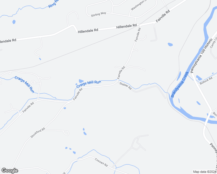 map of restaurants, bars, coffee shops, grocery stores, and more near 820 Fairville Road in Chadds Ford