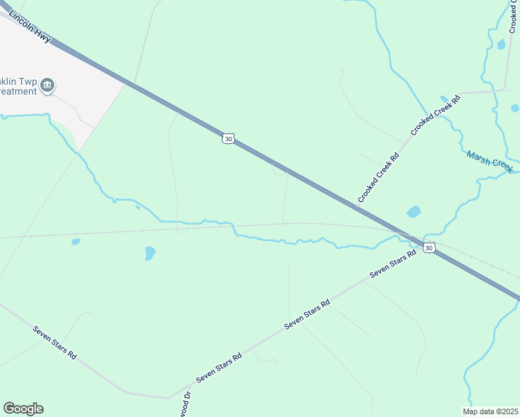 map of restaurants, bars, coffee shops, grocery stores, and more near 2154 Chambersburg Road in Gettysburg