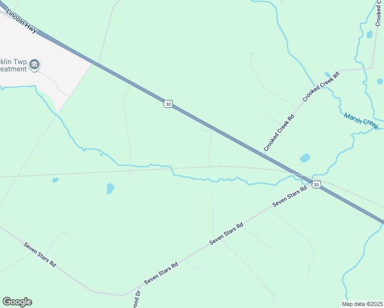 map of restaurants, bars, coffee shops, grocery stores, and more near 2154 Chambersburg Road in Gettysburg