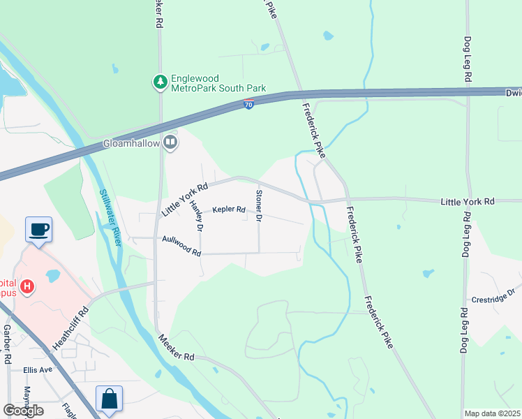 map of restaurants, bars, coffee shops, grocery stores, and more near in Montgomery County