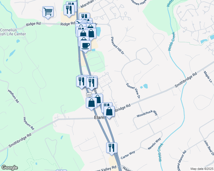 map of restaurants, bars, coffee shops, grocery stores, and more near 9305 Chevers Drive in Glen Mills