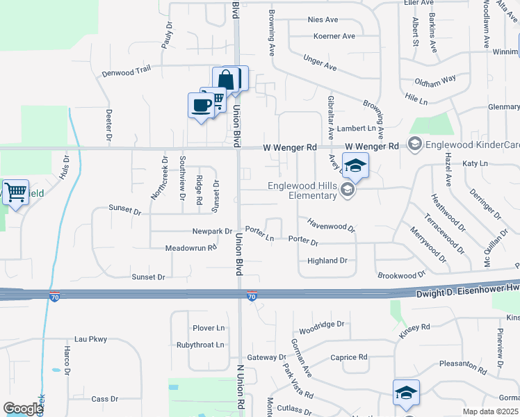 map of restaurants, bars, coffee shops, grocery stores, and more near 307 Kristina Lynn Place in Englewood