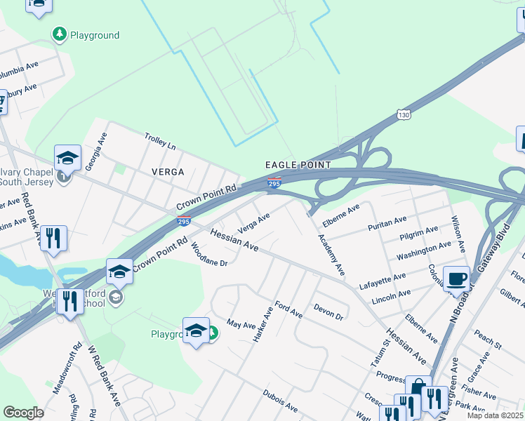map of restaurants, bars, coffee shops, grocery stores, and more near 973 Hannold Ave in Westville