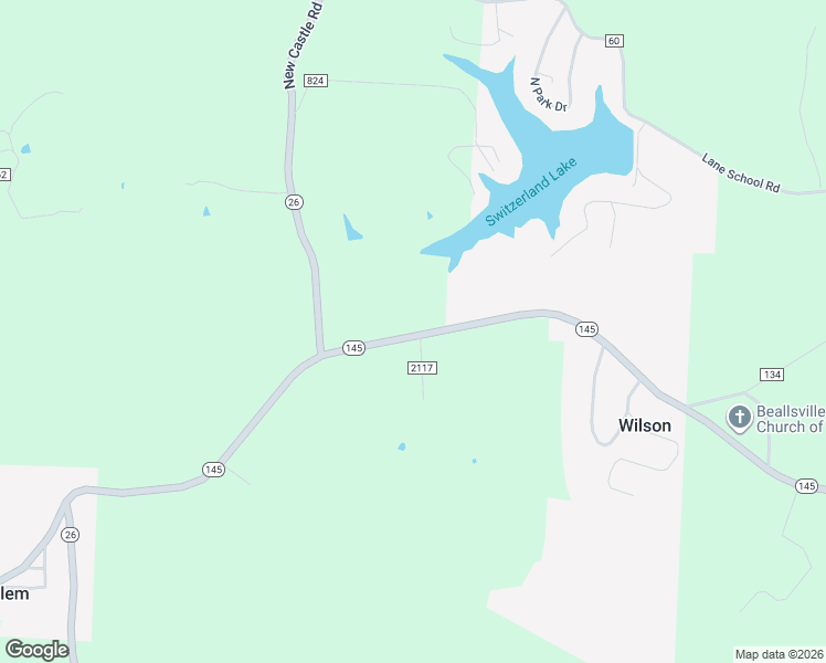 map of restaurants, bars, coffee shops, grocery stores, and more near 51927 Ohio 145 in Beallsville